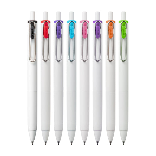 uniball™ one Retractable Gel Pens, Medium Point (0.7mm), Assorted Ink, 8 Pack
