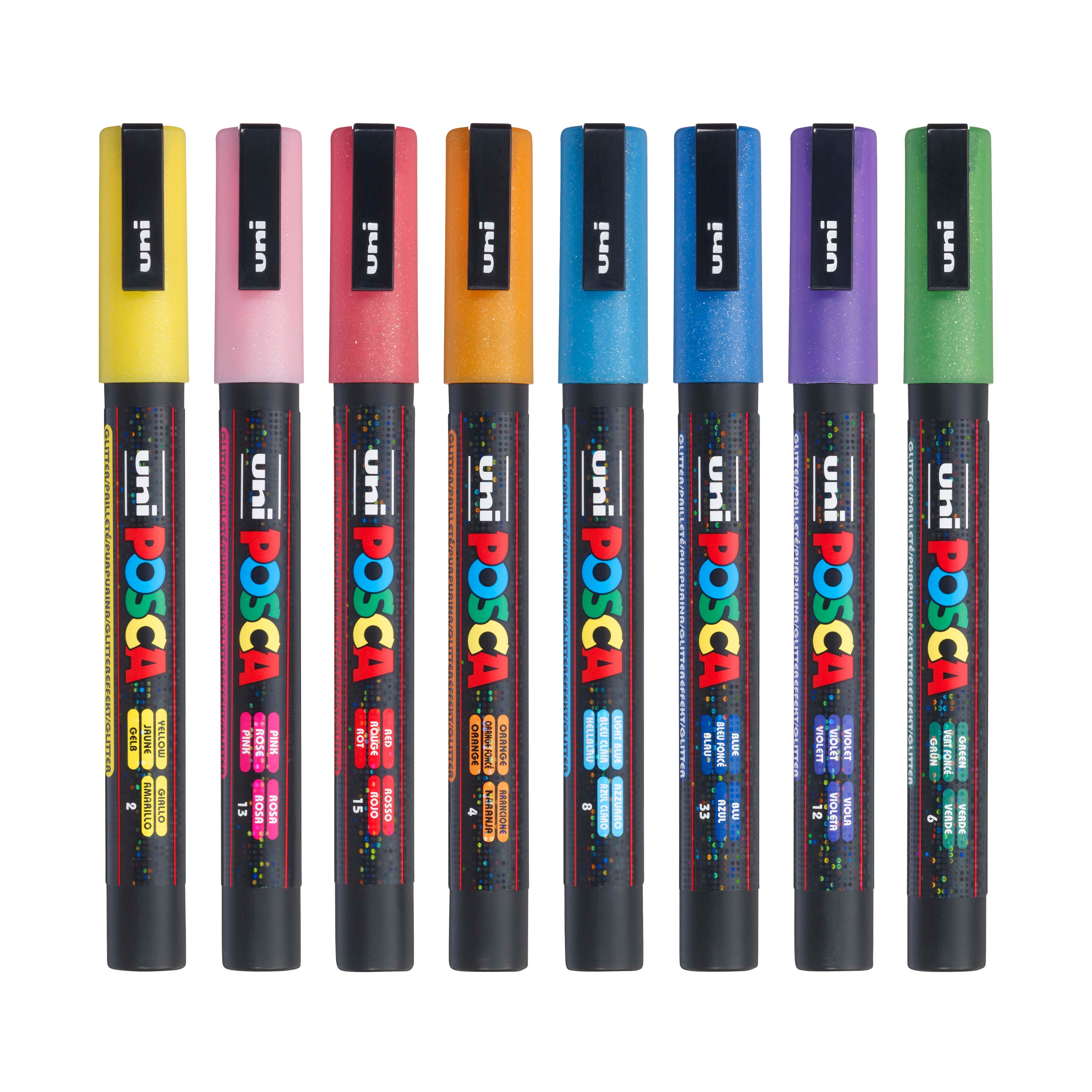 uni® POSCA® PC-3ML,  Water-Based Paint Markers (8 Pack)