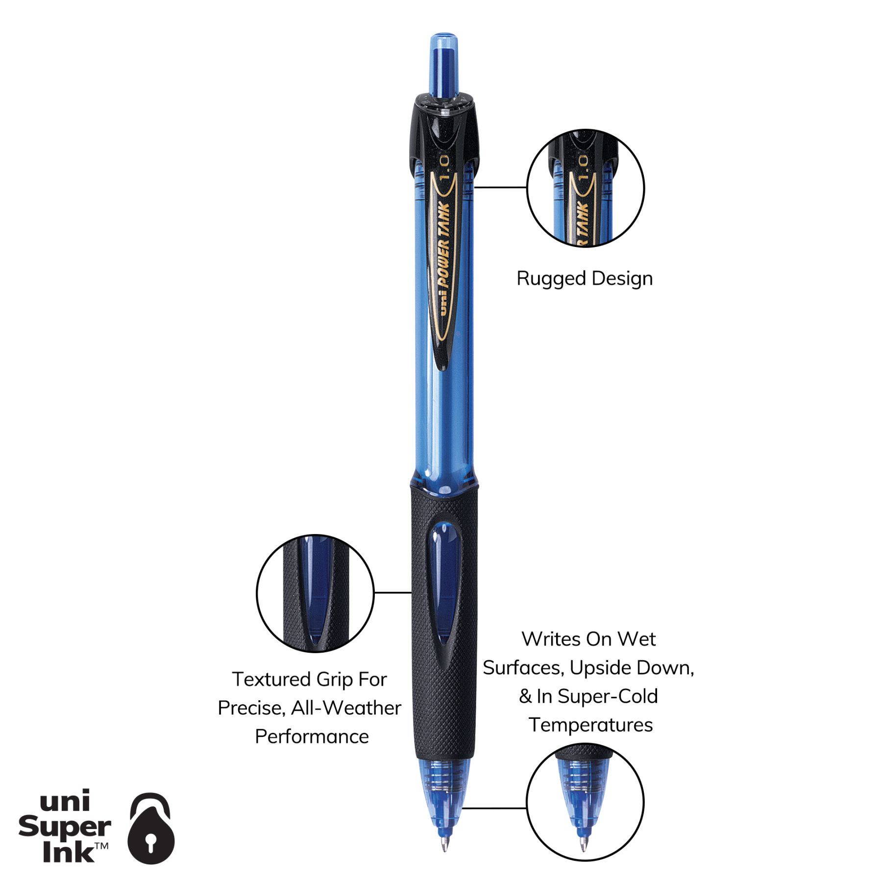 uniball™ POWER TANK RT, Ballpoint Pen