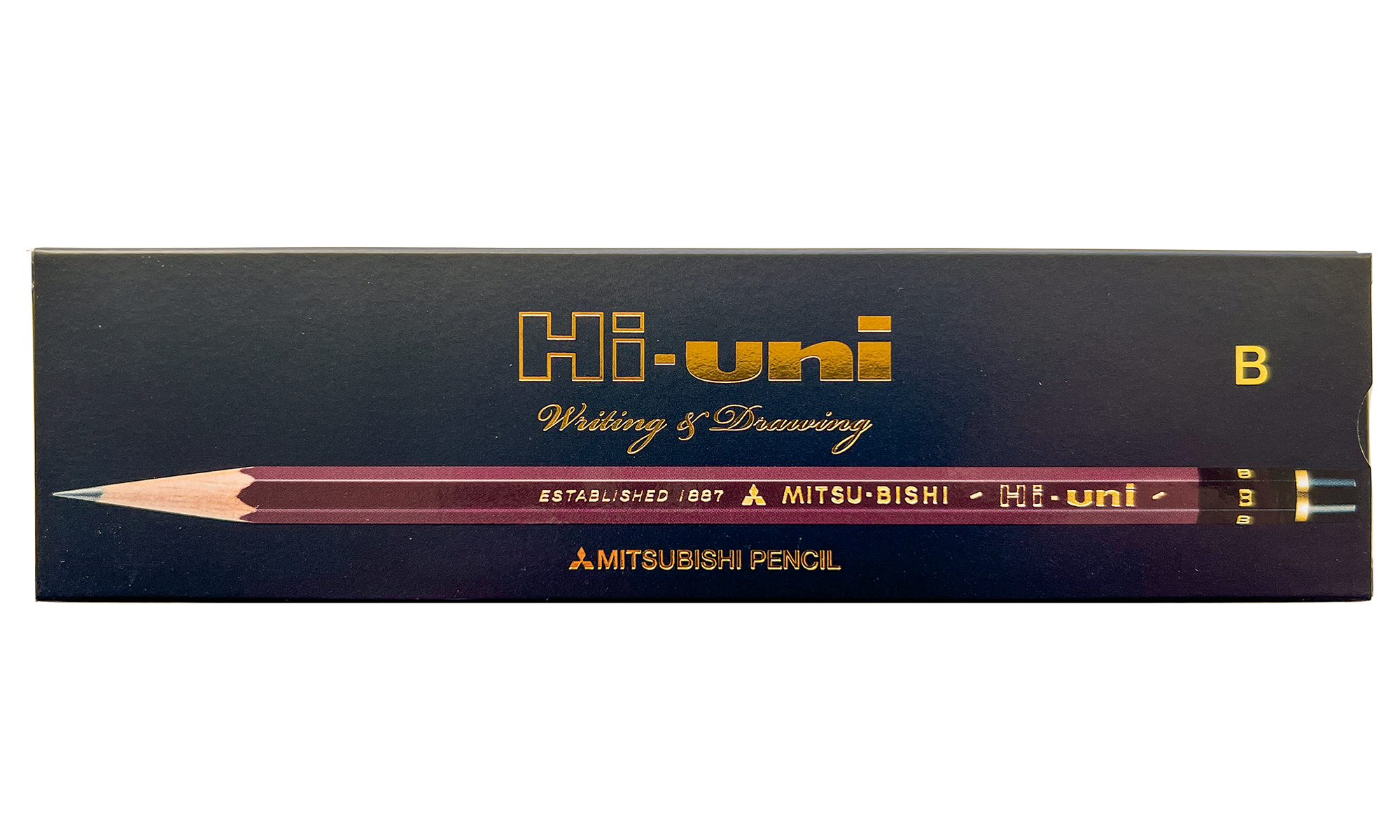 Hi-uni Wooden Pencil - 12 pack