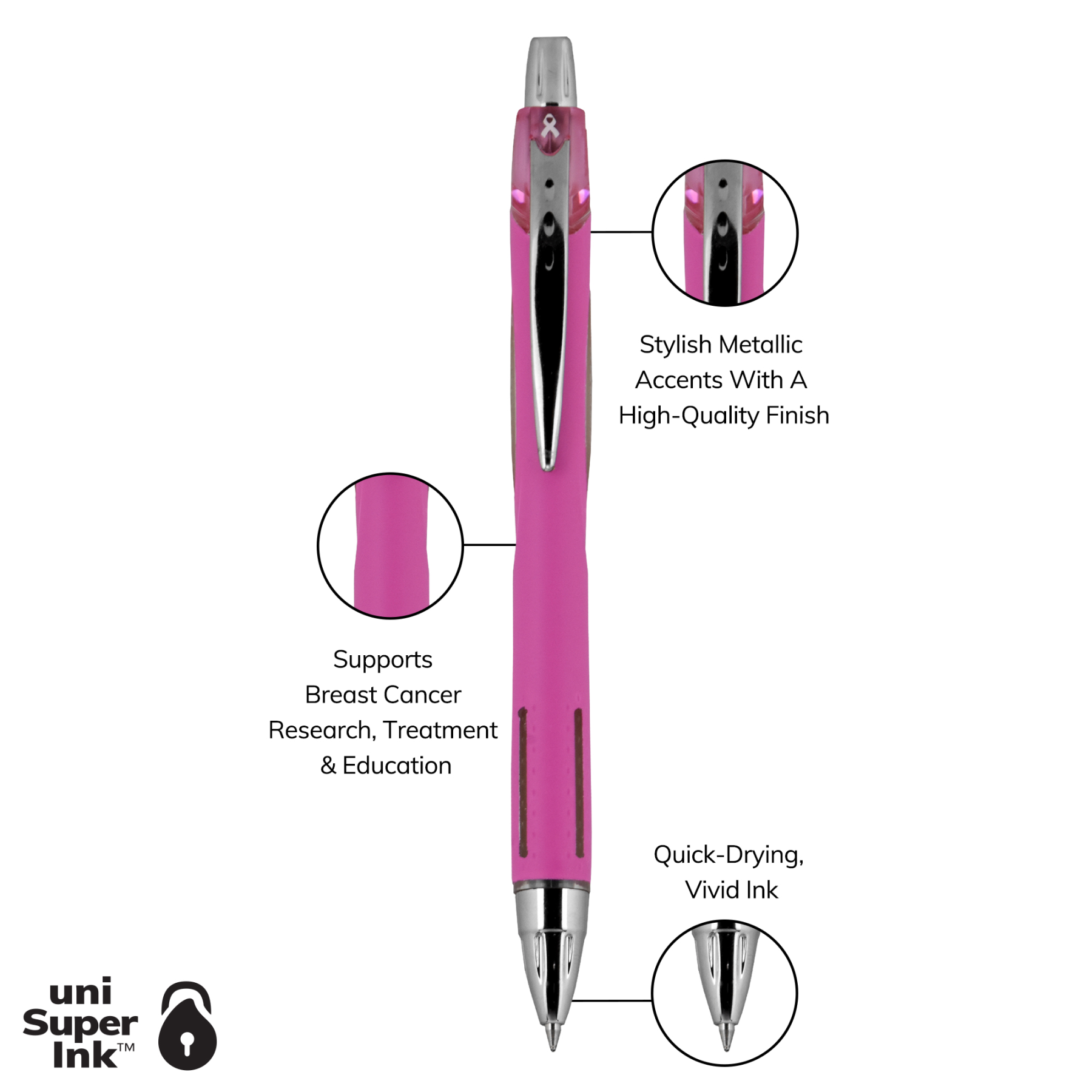 uniball™ JETSTREAM RT Pink Ribbon, Ballpoint Pen