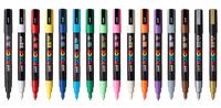 uni® POSCA® PC-3M, Water-Based Paint Markers (16 Pack)