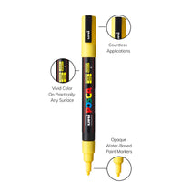 uni® POSCA® PC-3M, Water-Based Paint Markers (16 Pack)