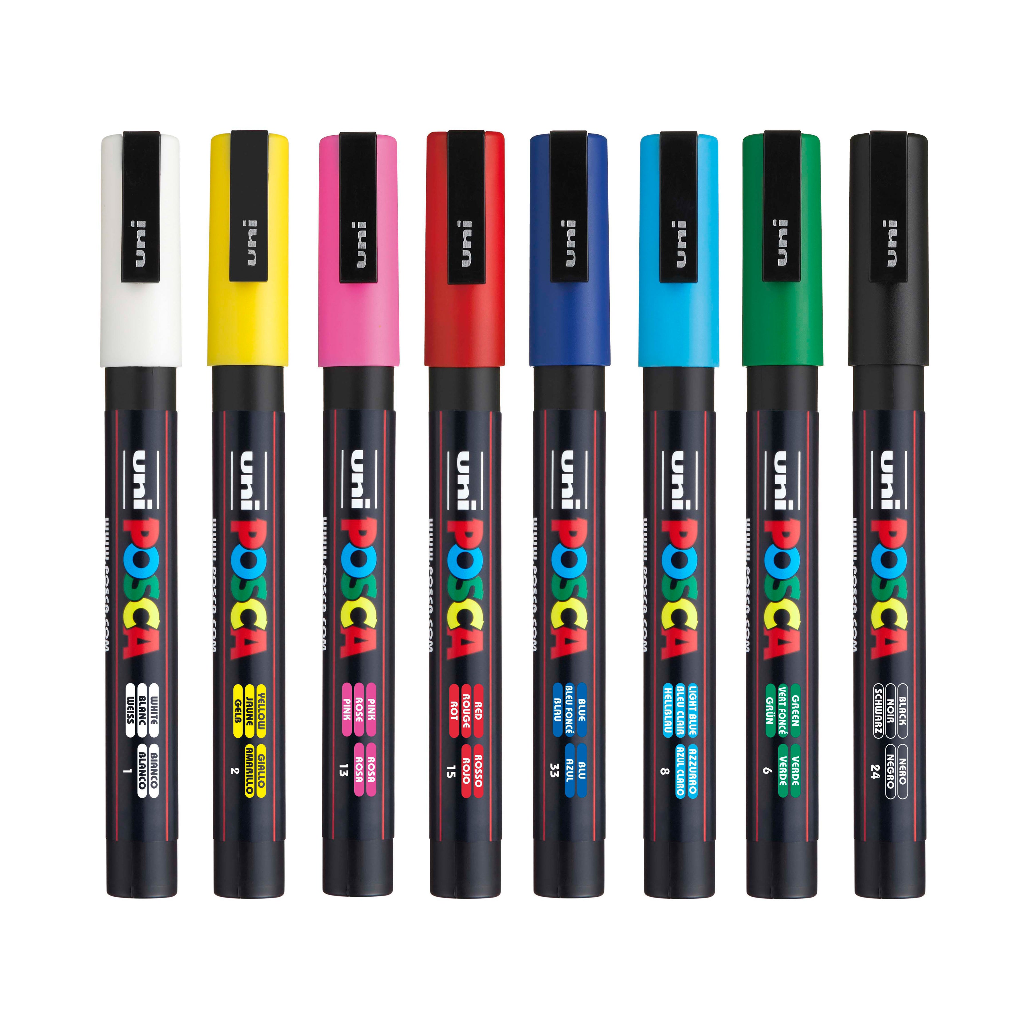 uni® POSCA® PC-3M Water-Based Paint Markers (8 Pack)